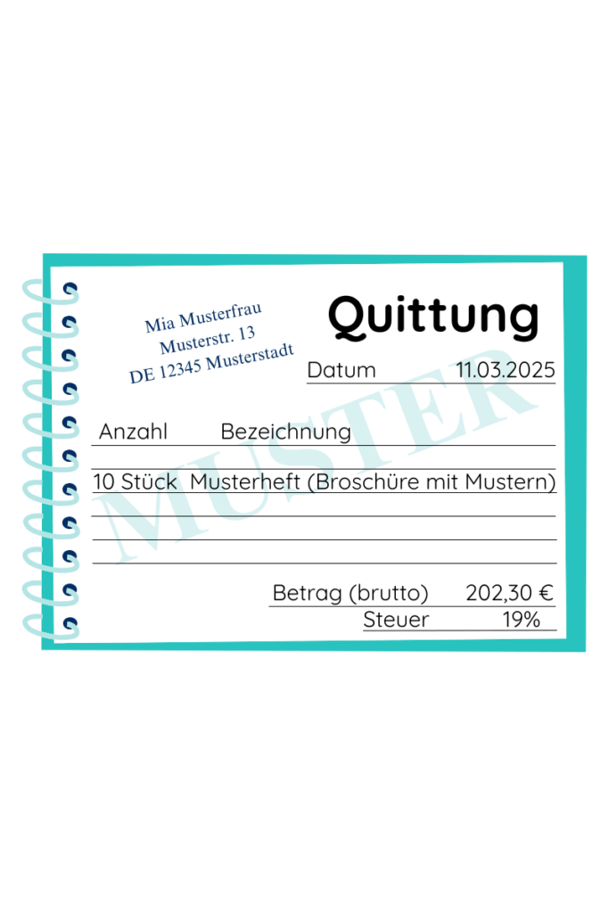 Rechnungen schreiben - Beispiel Kleinbetragsrechnung