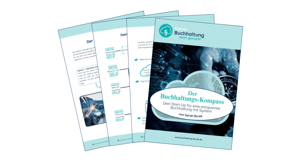 Teaser Bild zum PDF "Der Buchhaltungs-Kompass" mit einem Sneak Peek auf den Inhalt